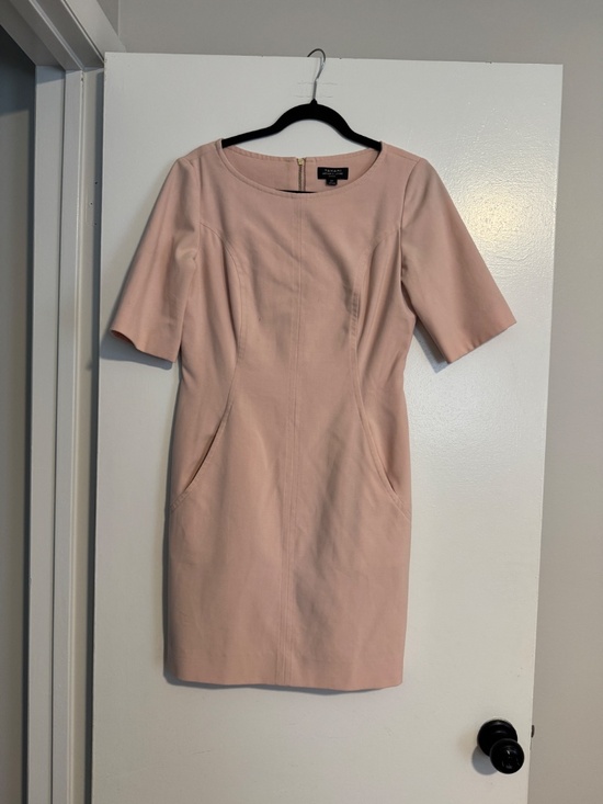 Tahari ASL Dresses & Skirts - Tahari by ASL Blush Pink Sheath Dress w/Pocket, Size 6 Petite
